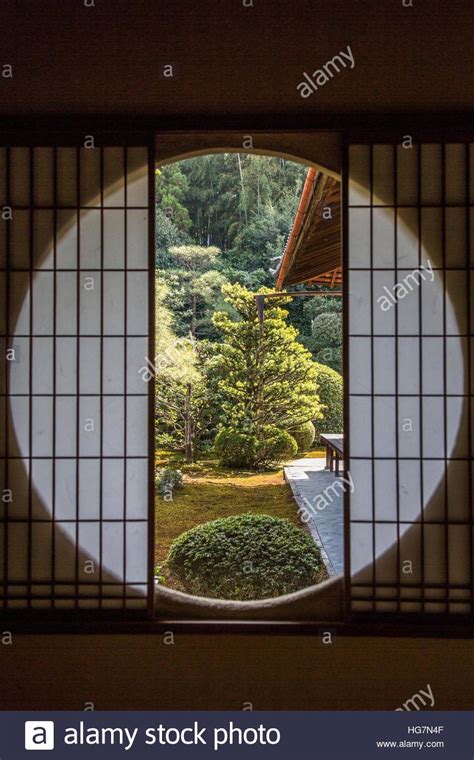 Japanese Round Window Stock Photos And Japanese Round Window Stock Images