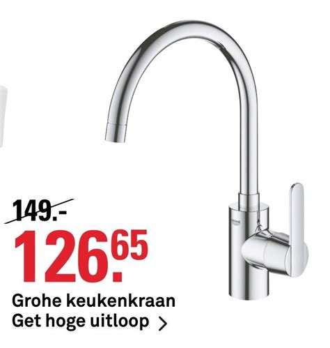 Grohe Keukenkraan Get Hoge Uitloop Aanbieding Bij Karwei