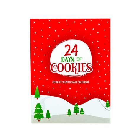 24 Day Cookie Advent Calendars Christmas Version Red Miss Cookie