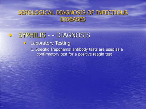 Ppt Lecture On Serological Diagnosis Of Infectious Diseases And Tumor