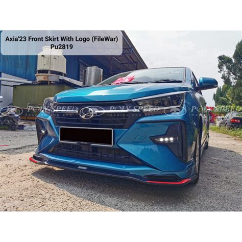 Perodua Axia Filewar Bodykit With Paint Shopee Malaysia