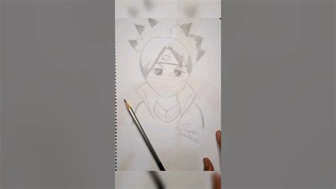 How To Draw Boruto Otsutsuki Mode Step By Step Easy To Draw Shorts Viral Youtubeshorts