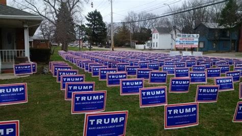 trump signs in yard - Dr. Rich Swier