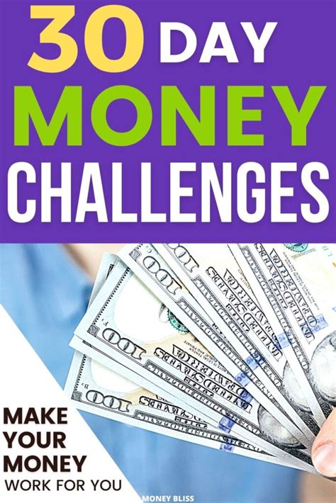 30 Day Money Challenge How To Make Your Money Work For You Money Bliss