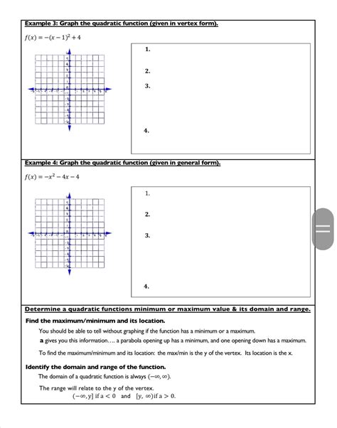 Solved Example 3: Graph the quadratic function (given in | Chegg.com