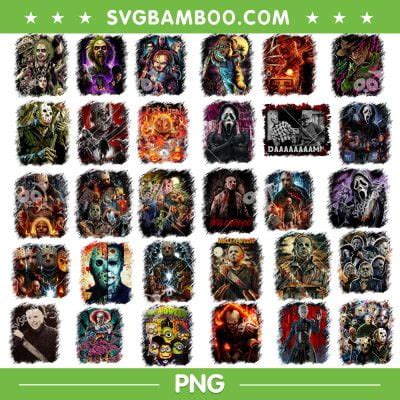 horror movies halloween bundle png