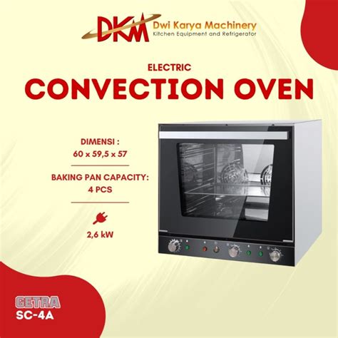 Jual Electric Convection Oven Getra SC 4A Kota Surabaya Dwi Karya