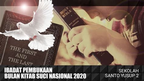 Ibadat Pembukaan Bulan Kitab Suci Nasional 2020 TK SD SMP Santo Yusup