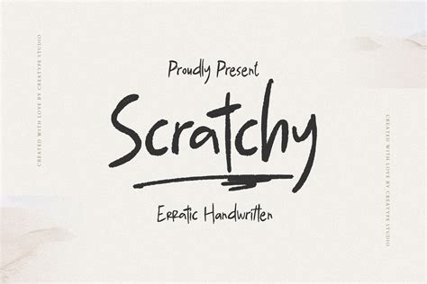 Scratchy Font By CreatypeStudio Creative Fabrica