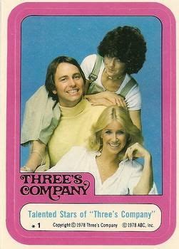 1978 Three S Company Trading Cards 70s Tv Shows Three S Company