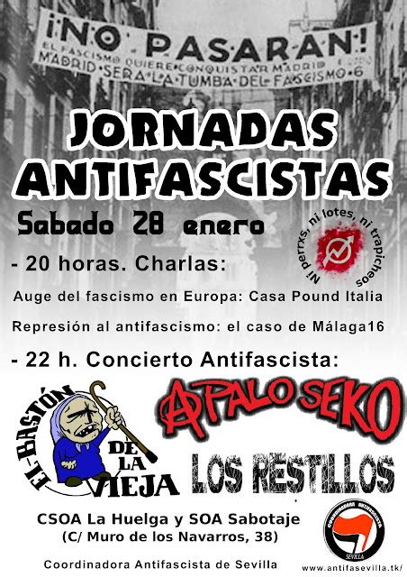 Coordinadora Antifascista De Sevilla Jornadas Antifascistas