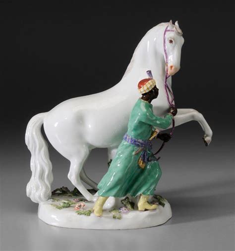 Meissen White Horse Porcelain