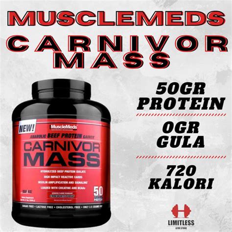 Jual Musclemeds Carnivor Mass Gainer 6 Lbs Lb 6lb Susu Fitness Beef