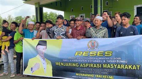 Reses Ke Kelurahan Batulicin Paman Yani Respon Keluhan Warga Terkait