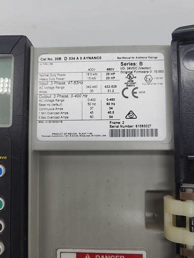 Used Allen Bradley Powerflex D A Aynanc For Sale At Nd