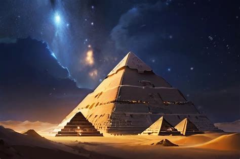 Premium Photo | Mysterious pyramids ancient civilization