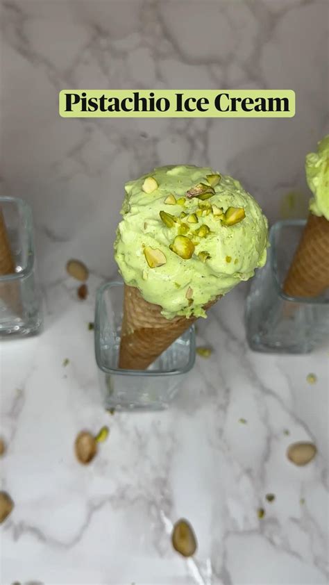 How To Make Homemade Pistachio Ice Cream No Churn Recipe Pistachio Ice Cream Easy Ice Cream