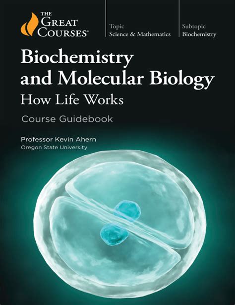 Biochemistry And Molecular Biology How Life Works