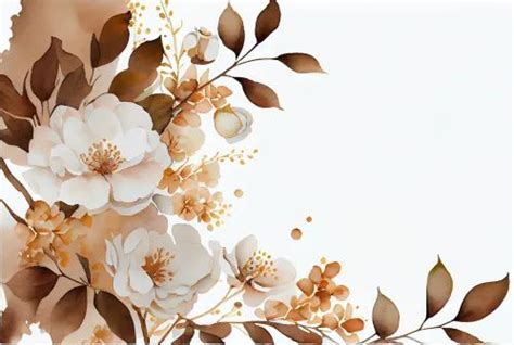 Free Brown Flower On White Background Image Flower Backgrounds