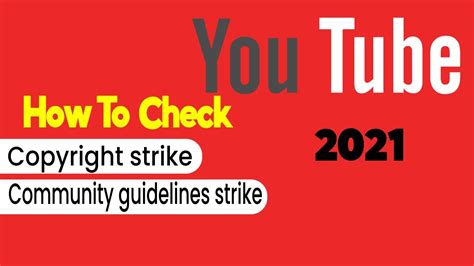 How To Check Copyright Strike And Community Guidelines Strike On