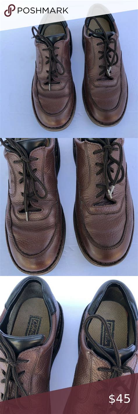 Cabelas Men Brown Pebble Vibram Walking Shoe Shoes Oxfords