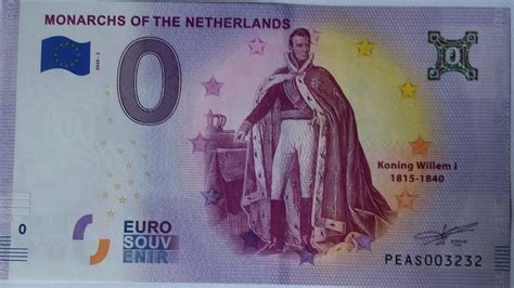 0 Euro Monarchs Of The Netherlands Willem I Pays Bas Numista