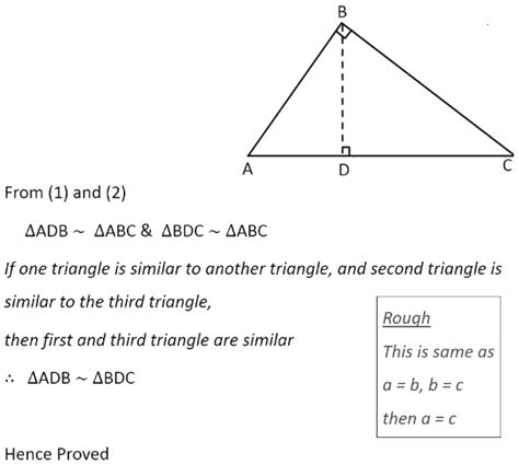 if a perpendicular is drawn from vertex of the right angle of a ...