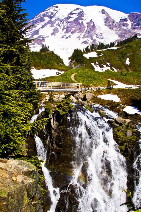 Myrtle Falls At Mt Rainier Photograph By David Patterson