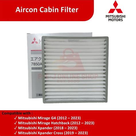 Cabin Filter For Mitsubishi Mirage G Hatchback Hb Xpander