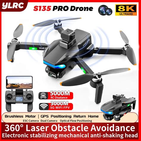 S135 Pro Drone 3 Axis PTZ Laser Obstacle Avoidance Brushless Four Axis