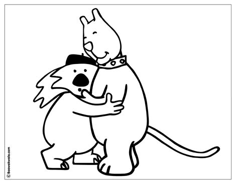 Two Friends A Coloring Page