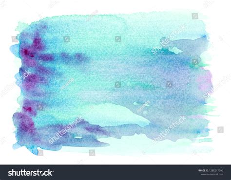 Blue Watercolor Painting Ideas Colorful Shades Stock Illustration ...