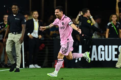 Lionel Messi Inter Miami Debut Goal Vs Cruz Azul