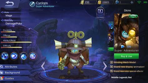 A Full Detailed Cyclops Guide Build Mobile Legends