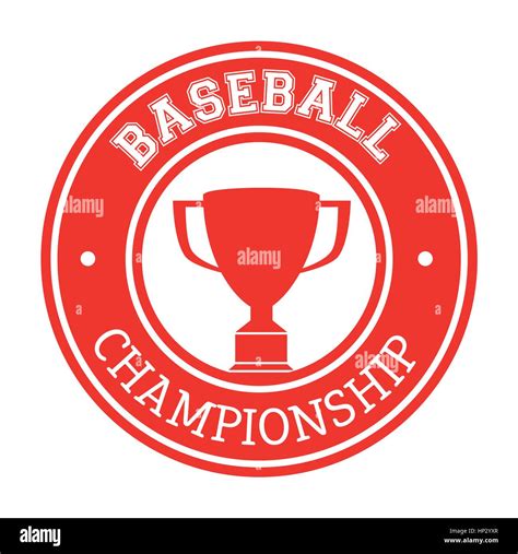 Baseball Trophy Winner Icon Vector Illustration Design Stock Vector