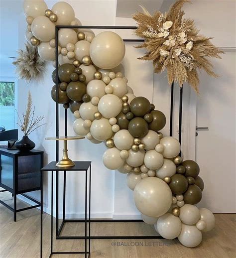 Kit de arco de guirnalda de globos marrones globos nude color café arena blanco rubor neutros