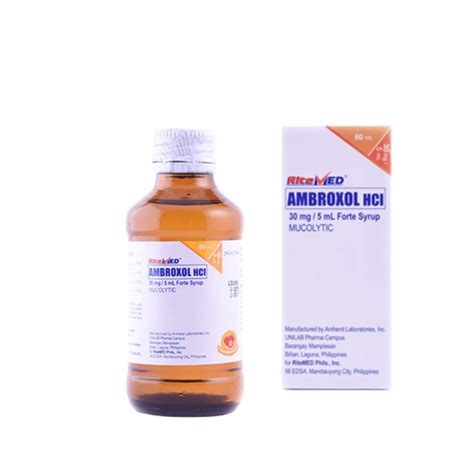 RiteMed Ambroxol 30 Mg 60 Ml Syrup Shopee Philippines