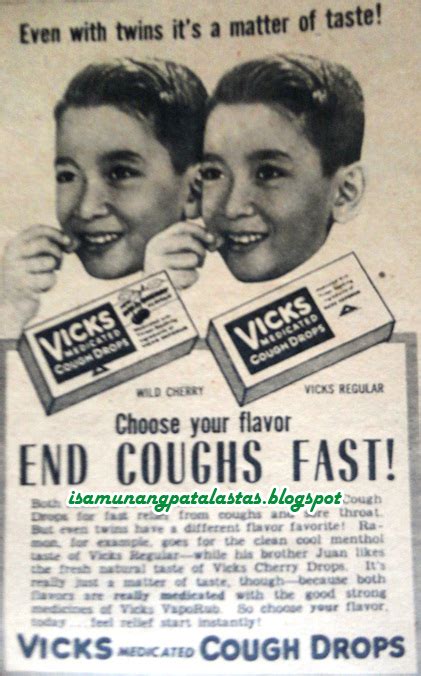 Isa Munang Patalastas Vicks Cough Cold Products In The