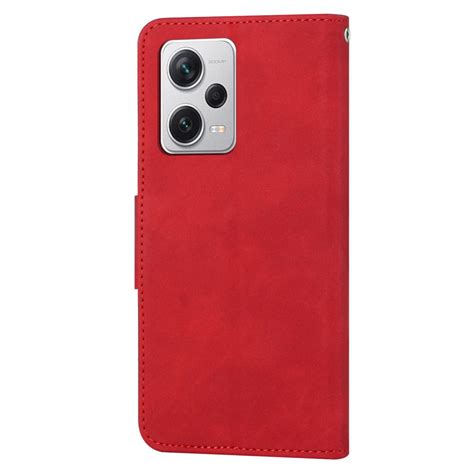 Xiaomi Redmi Note 12 Pro 5g Poco X5 Pro 5g Læder Cover M Pung Og Strop Rød Mobilcoversdk