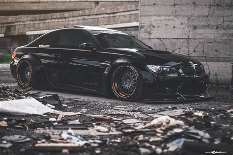 Super Stylish Mean Black Bmw 3 Series Featuring Nice Stance And