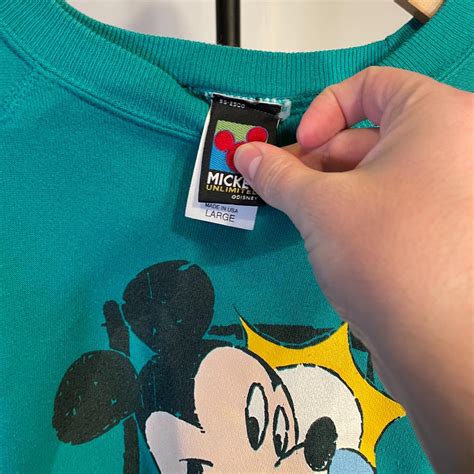 Vintage 90s Disney Mickey Mouse Raglan Crewneck Depop