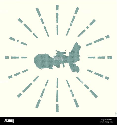 Elba Logo Grunge Sunburst Poster With Map Of The Island Shape Of Elba