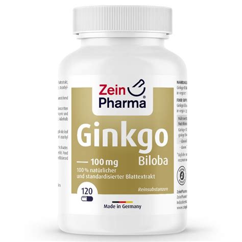 ГИНКО БИЛОБА GINKGO BILOBA ZeinPharma 100mg х 120 капсули BG Health