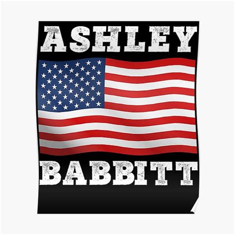 Ashley Babbitt American Patriot Poster For Sale By Frijaaido Redbubble