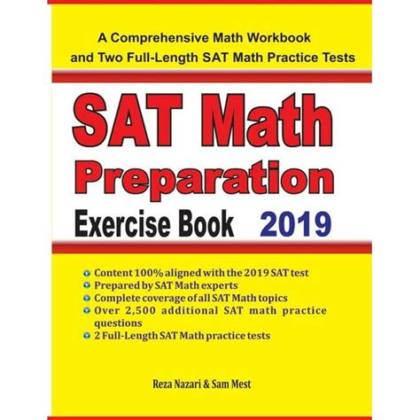 Sat Math Preparation Exercise Book A Comprehensive Math Workbook And Two Full Length Sat Math