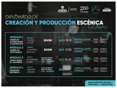 Invitan a Diplomado de Creación y Producción Escénica