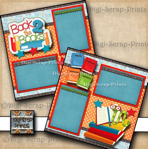 scrapbook cover page designs  school