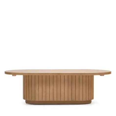 Licia Table Basse Ovale En Bois Massif De Manguier 120x60cm Kave Home