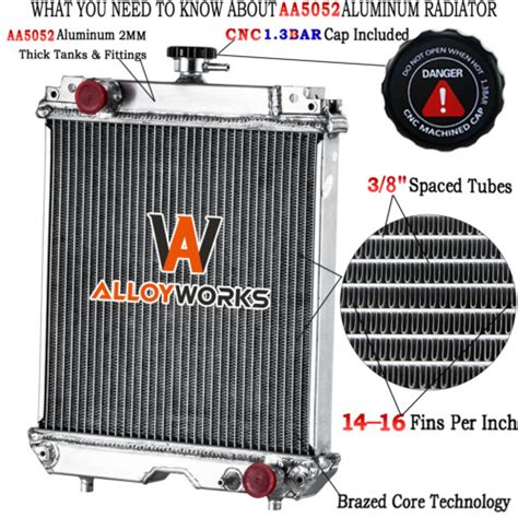 Aluminum Radiator Fits Kubota U S U S Excavator Ra Rb