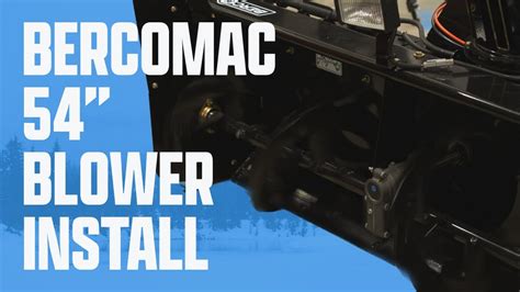 Unboxing Installing Bercomac 54 Snowblower With Honda 22HP Engine To